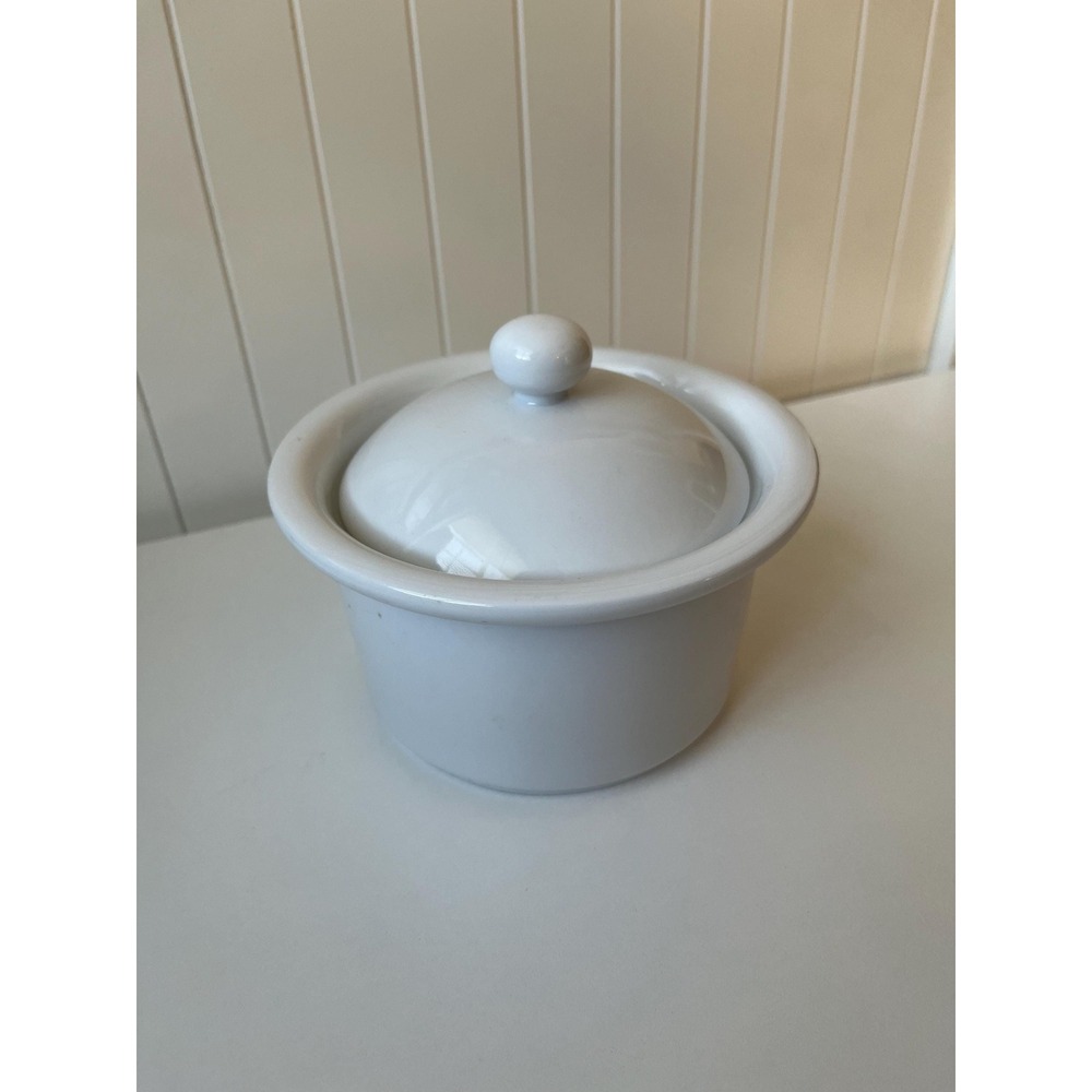 VTG Dansk Cafe Blanc Lidded Dish, Crock, Sugar Dish, Fondu Pot